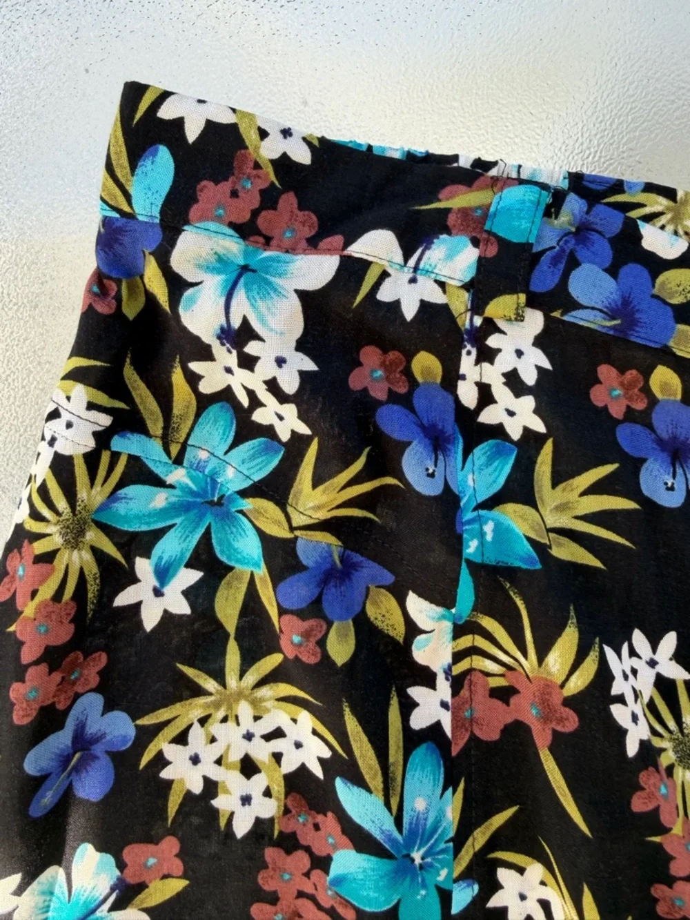 Sag Harbor Multi-Color Floral Button-Front A-Line Maxi Skirt ~ Women’s Small